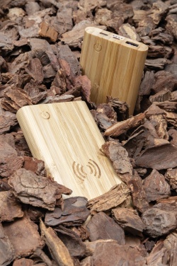 Logotrade promotional giveaways photo of: Bamboo 5.000 mAh powerbank